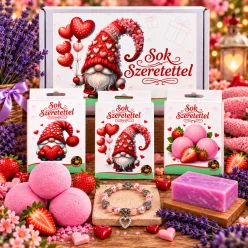   Sok Szeretettel ajándékcsomag nőknek – 3 meglepetés 1 dobozban