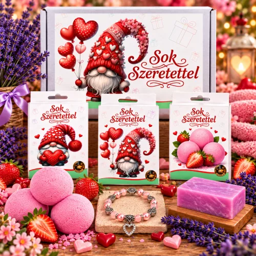 Sok Szeretettel ajándékcsomag nőknek – 3 meglepetés 1 dobozban