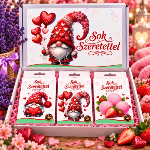 Sok Szeretettel ajándékcsomag nőknek – 3 meglepetés 1 dobozban