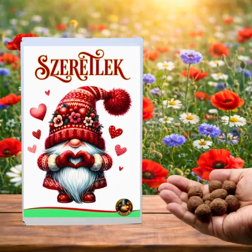 Szeretlek viráglabda ajándékdoboz 12 darabos - romantikus virágzó ajándék nőknek - Zümishop