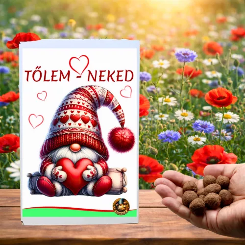 Tőlem Neked viráglabda válogatás díszdobozban - vadvirágos egyedi ajándék minden alkalomra - Zümishop