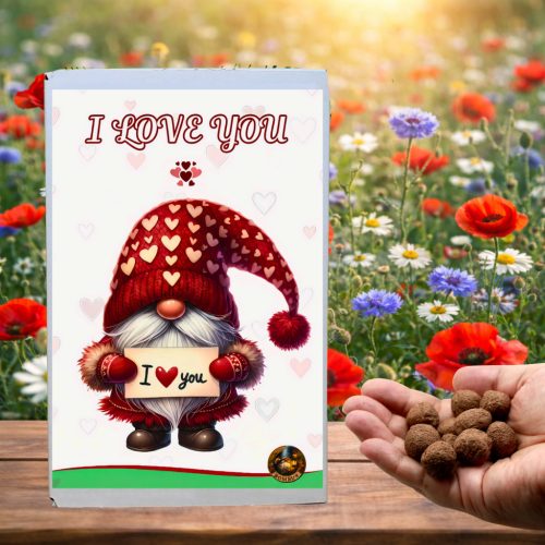 I LOVE YOU feliratos 12 db viráglabda ajándékdoboz - szerelmes ajándék ötlet nőknek - Zümishop