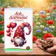Sok szeretettel feliratos ajándékdoboz 12 db választható viráglabdával - egyedi kertészeti ajándék - Zümishop