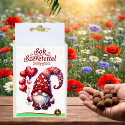 Virágzó ajándék – „Sok szeretettel” ajándékdoboz 6 db viráglabdával