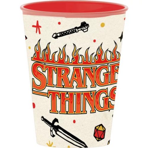 Stranger Things Upside Down műanyag pohár 260 ml - filmes és mozis ajándék rajongóknak - Zümishop