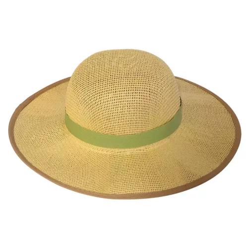 Elegáns női szalmakalap - széles karimájú nyári kalap napszúrás ellen - Zümishop