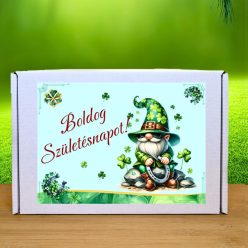 Szerencsepatkó díszdobozban - különleges feliratos születésnapi ajándék - Zümishop