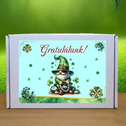 Valódi szerencsepatkó gratulálunk feliratos díszdobozban