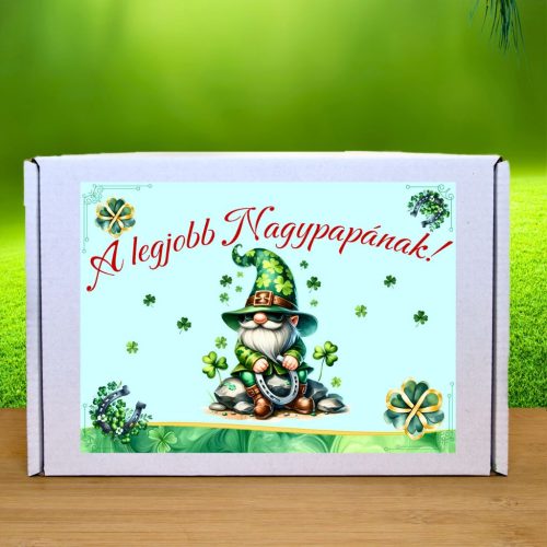 Valódi szerencsepatkó Legjobb nagypapa felirattal - egyedi ajándék ötlet nagypapáknak - Zümishop