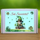 Valódi szerencsepatkó „Sok szeretettel” feliratos díszdobozban