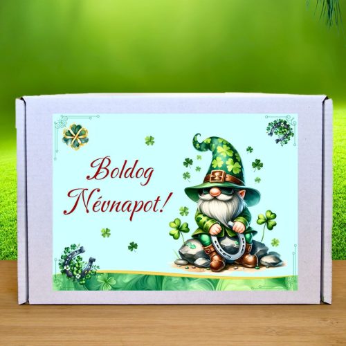 Valódi szerencsepatkó díszdobozban névnapra - egyedi névnapi ajándék ötlet férfiaknak és nőknek - Zümishop