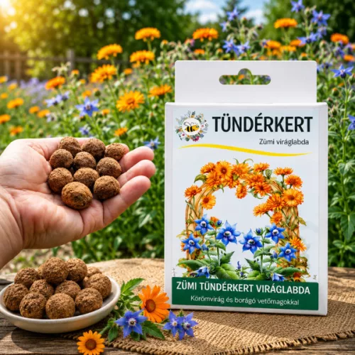 Tündérkert vetőmag viráglabda – körömvirág és borágó virágos kert egyszerűen