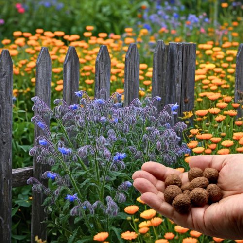 Tündérkert viráglabda (borágó és körömvirág viráglabda mix) 6 db