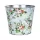 Rózsa mintás fém virágkaspó 16 cm - elegáns beltéri dekoráció és vintage kaspó - Zümishop