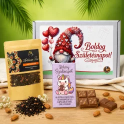   Születésnapi ajándékcsomag csokoládéval és teával | Boldog Szülinapot