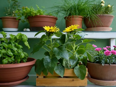 Nyári napsütés viráglabda törpe napraforgó vetőmagokkal 