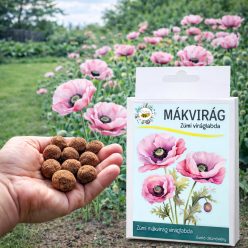Mákvirág vetőmag viráglabda – színpompás mákvirágok nevelése kertben, természetes virágos környezetben