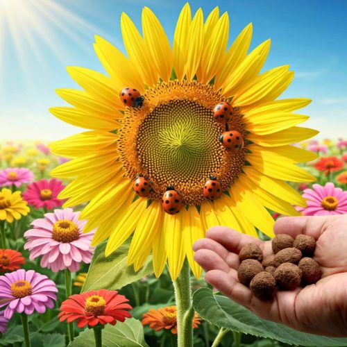 Zümi 6 db.-os Óriás napraforgós viráglabda -óriás napraforgó vetőmag