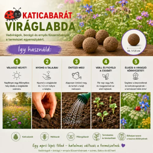   Katica tanya  viráglabda 6 db