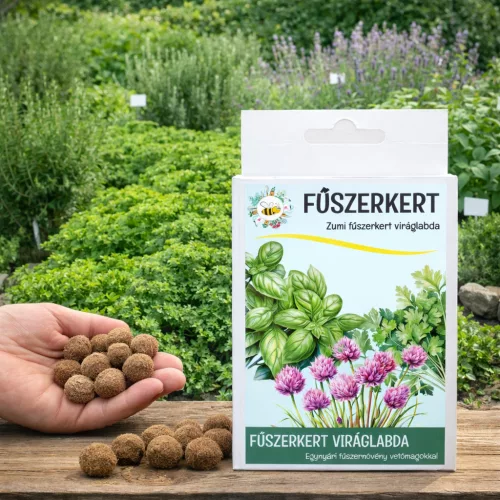 Fűszerkert viráglabda maglabdák – természetes fűszernövény maggolyók