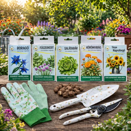 8 részes Tavaszi Balkonkert Csomag – Virágzó Kert a Teraszon 