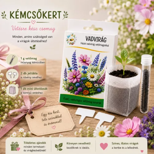 Boldog Névnapot Feliratos vetőmag ajándékdoboz