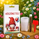 Köszönettel  Feliratos vetőmag ajándékdoboz