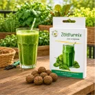Zöldturmix viráglabda balkonkertben – friss zöld smoothie saját termesztésből