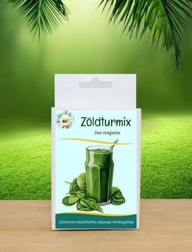 Zöldturmix viráglabda-Zöldturmix növények vetőmagjaival