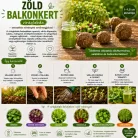 Zöld Balkonkert viráglabda – smoothie növények vetőmagjaival