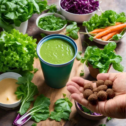 Zöld Balkonkert viráglabda – smoothie növények vetőmagjaival
