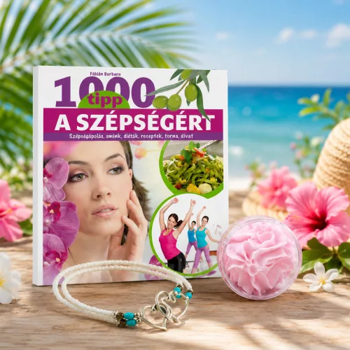 Nyári Szépségápolási Ajándékcsomag – Könyv, Bokalánc és Limonádés Felvert Szappan