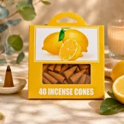 Citrom illatú füstölőkúp – 40 db
