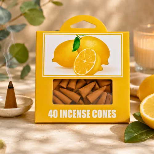 Citrom illatú füstölőkúp – 40 db