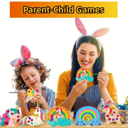 398 db Fa Kézműves Készlet Gyerekeknek – Unikornis & Póni