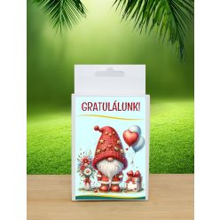   Gratulálunk  feliratos doboz  kézműves szappannal – természetes illóolajjal készült ajándék