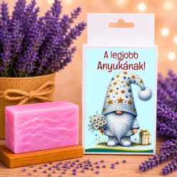Ajándék anyukáknak – Levendulás kézműves szappan A legjobb Anyukának díszdobozban