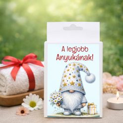   Legjobb anyukának  feliratos doboz  kézműves szappannal – természetes illóolajjal készült ajándék