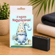   Legjobb Nagypapa  feliratos doboz  kézműves levendulás szappannal – Ajándék ötlet nagypapáknak