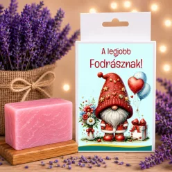Ajándék fodrásznak – Levendulás kézműves szappan díszdobozban