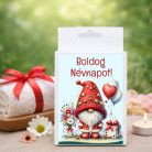 Névnapi feliratos kézműves szappan díszdobozban - természetes illóolajos ajándék nőknek - Zümishop
