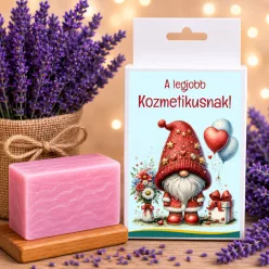 Különleges ajándék kozmetikusnak levendulás szappannal