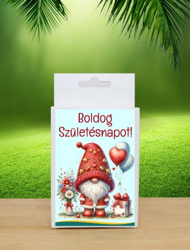 Születésnapi  feliratos doboz  kézműves szappannal – természetes illóolajjal készült ajándék