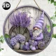 Levendula virág fa tábla 20x20 cm - vidéki stílusú kerti dekoráció és fali kép - Zümishop