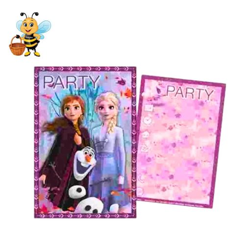Disney Jégvarázs (Frozen) Ice Magic Party Meghívó Szett - 5 darabos - Zümishop