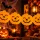 Halloween tök girland 3 m – Narancssárga papír függő dekoráció
