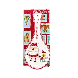 Kerámia kanál karácsonyi mintával díszdobozban