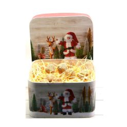   Karácsonyi díszdoboz  18 db választható viráglabdával S