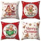 4 darabos karácsonyi párnahuzat szett - Gingerbread mézeskalács ünnepi dekoráció - Zümishop