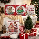 4 db Karácsonyi Párnahuzat – Gingerbread Kollekció